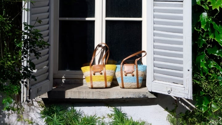 Image of bags on the window